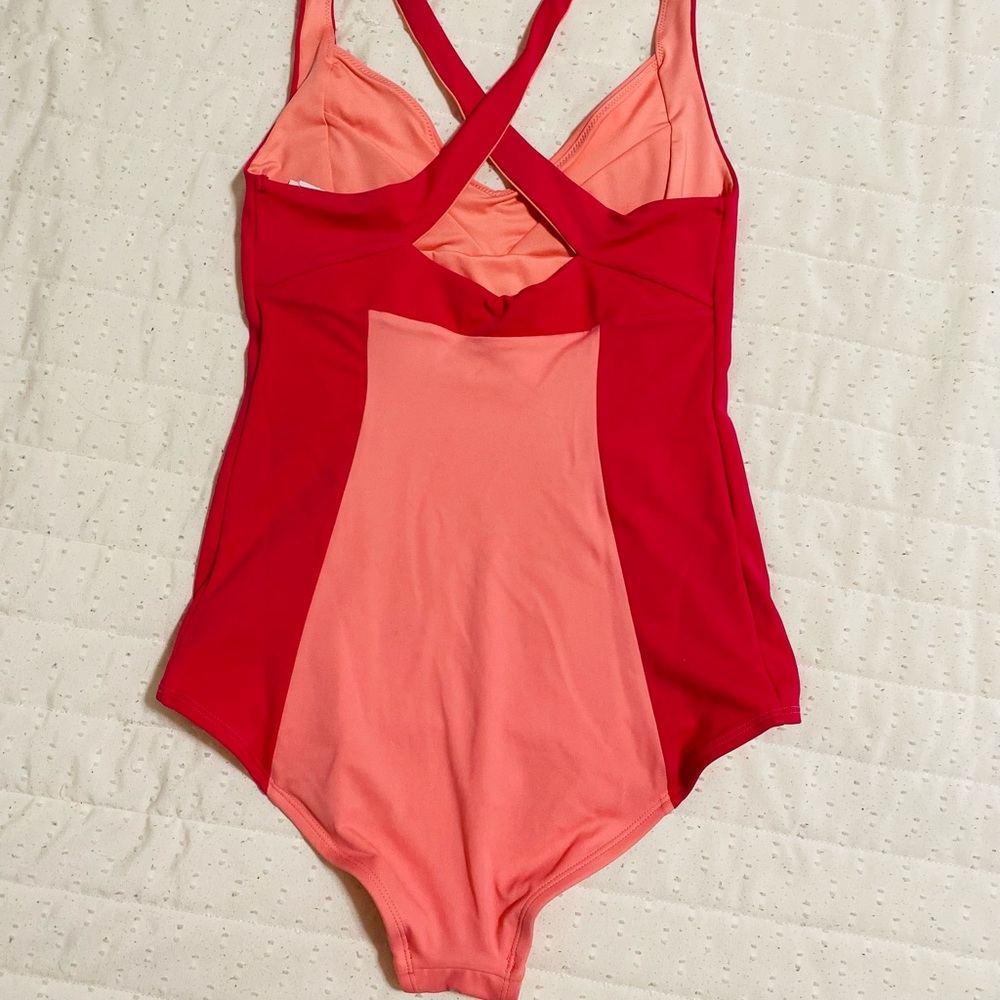 Adore Me Swimsuit Pink and Red - Picture 3 of 3
